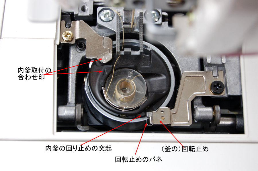 ミシン ボビン 付け方